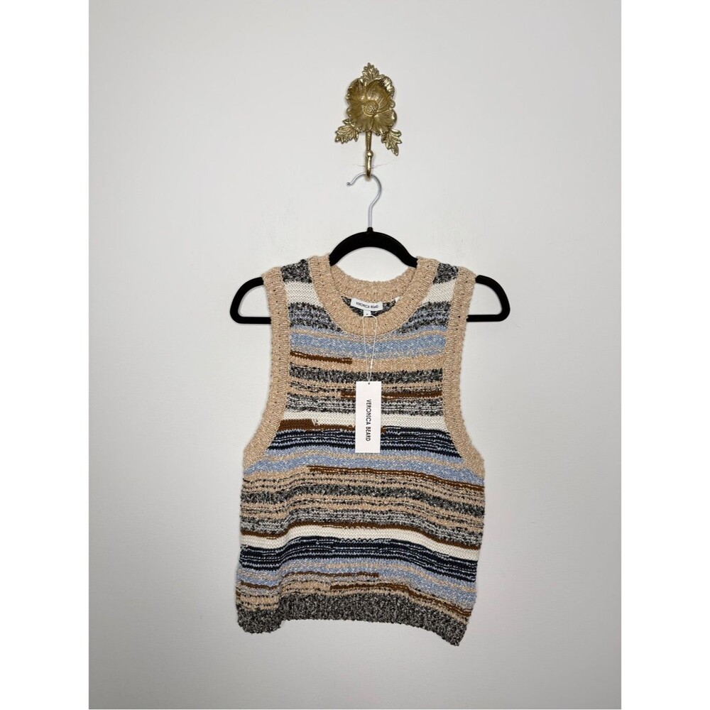 Veronica Beard Cropped Jerrel Knit Tank M